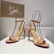 Christian Louboutin Loubigirl strapy high heels Nude - Height: 10cm - 5