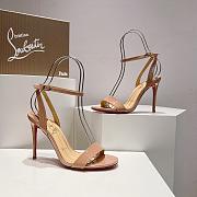 Christian Louboutin Loubigirl strapy high heels Nude - Height: 10cm - 3