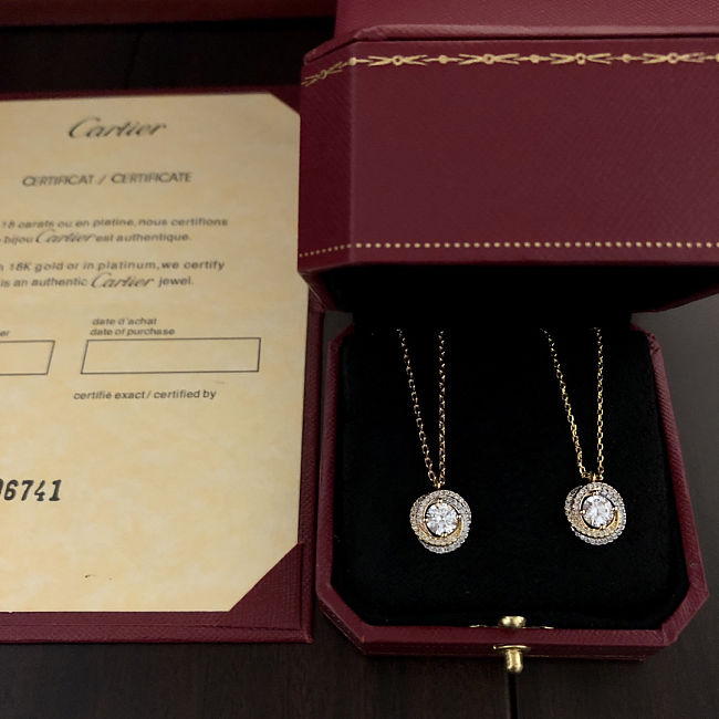 Cartier Trinity pendant, brilliant-cut diamond, paved - 1