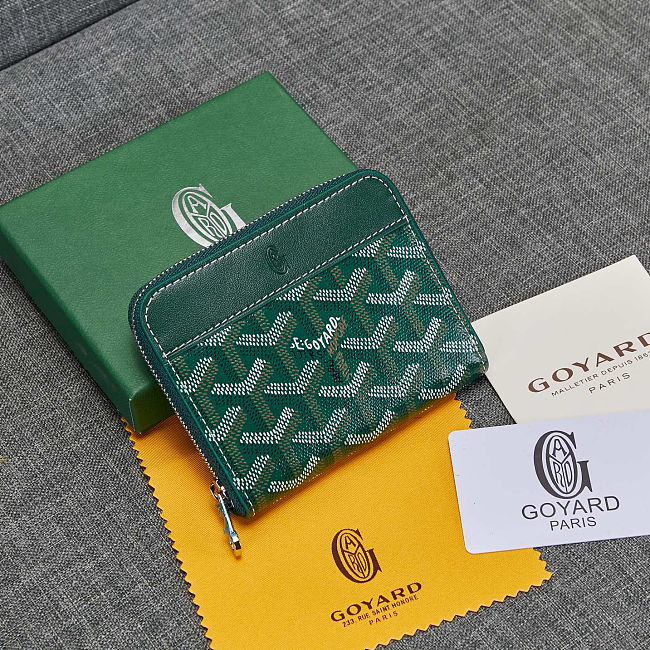 Goyard Matignon PM Wallet Green - size: 11.5*9.5*2cm - 1