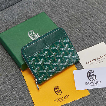 Goyard Matignon PM Wallet Green - size: 11.5*9.5*2cm