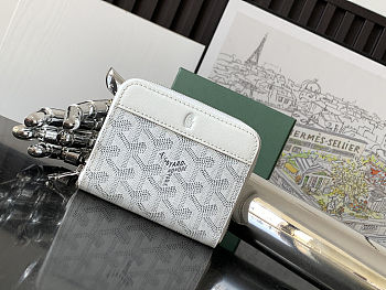Goyard Matignon PM Wallet White - size: 11.5*9.5*2cm