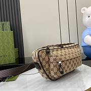 Gucci GG canvas large slingbag - size: 34x15x10cm - 4