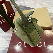 GG canvas large slingbag in Green - size: 34 x 15 x 10cm - 4