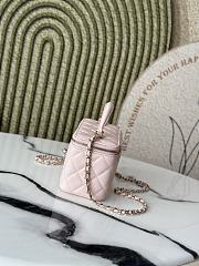 Chanel Small Top Handle Vanity Case Chain in Pink - size: 9.5x17x8cm - 3