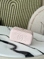 Chanel Small Top Handle Vanity Case Chain in Pink - size: 9.5x17x8cm - 4