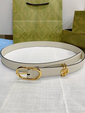 Gucci Women Belt With Round Gg Cross 2.5cm