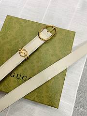 Gucci Women Belt With Round Gg Cross 2.5cm - 4