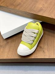 Rick Owens Yellow Jumbo Lace Sneakers - 4