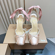 Christian Louboutin Cassia Satin Lace-Up Pumps - Height: 10cm - 1