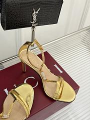 Gucci Women's sandal with bamboo in Gold - Height: 9.5cm  - 2
