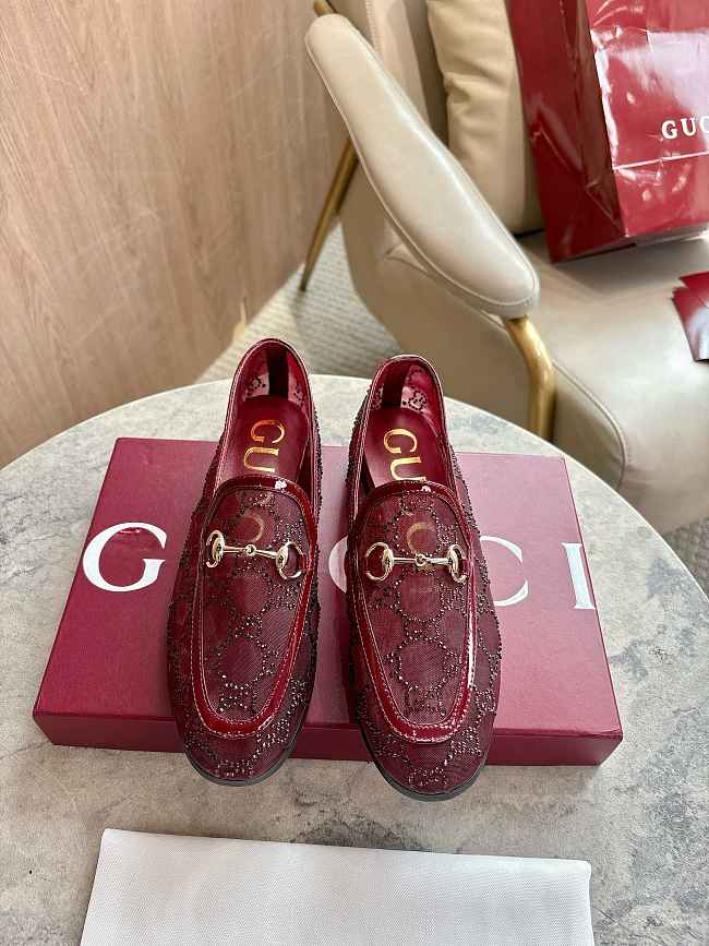 Gucci Women's GG crystal Jordaan loafer - 1