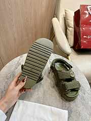 Gucci Women's sandal with Double G Green - 2
