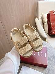 Gucci Women's sandal with Double G Beige - 2