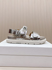 Dior Act Beach Sandals Silver - 5