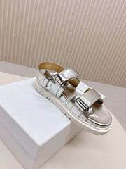 Dior Act Beach Sandals Silver - 4
