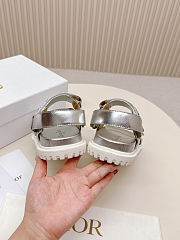Dior Act Beach Sandals Silver - 3