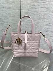 Dior Toujours Vertical Tote Bag Pale Pink - size: 16*12*18cm - 1