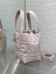 Dior Toujours Vertical Tote Bag Pale Pink - size: 16*12*18cm - 3