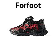 Balenciaga Runner Graffiti Sneaker in black and red - 1