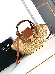 Celine Teen Coufn Wicker Natural Calfskin - size: 32x14x7cm - 1