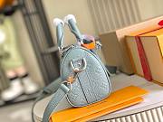 LV Keepall Bandoulière 25 Taurillon Monogram Green - size: 25x15x11CM - 5