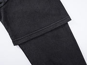 Men's Political Campaign Long Sleeve Layered T-shirt in Black  - 3