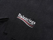 Men's Political Campaign Long Sleeve Layered T-shirt in Black  - 5