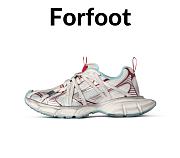 Balenciaga Men's 3xl Extreme Laces B Sneaker in White/red/turquoise/grey - 1