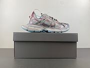 Balenciaga Men's 3xl Extreme Laces B Sneaker in White/red/turquoise/grey - 4