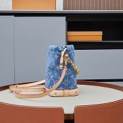 LV Micro Noe Bag Charm Monogram Denim Blue - size: 20.5 x 17.5 x 8.8 cm - 4