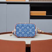 LV Micro Noe Bag Charm Monogram Denim Blue - size: 20.5 x 17.5 x 8.8 cm - 2