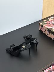 Dolce&Gabbana Satin slingbacks with bow - Height: 6.5cm - 2