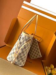 LV Damier Azur Neverfull PM Tote Handbag - size 28 x 14 x 31cm - 5