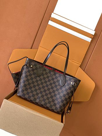 LV Damier Ebene Neverfull PM - size: 29*21*12cm