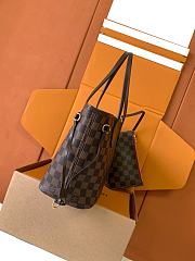 LV Damier Ebene Neverfull PM - size: 29*21*12cm - 5