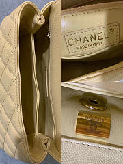 CHANEL Caviar Quilted Small Coco Handle Flap Yellow - 19x13x9cm - 4
