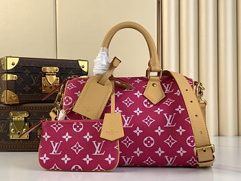 LV Speedy P9 Bandoulière 25 Monogram Pink -size: 25 x 15 x15cm