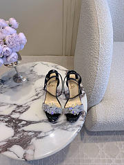 CHRISTIAN LOUBOUTIN Patent Crystal Queen in Black - Height: 12cm - 3