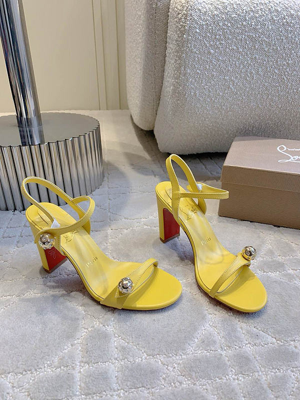 Christian Louboutin Atmospheria leather courts - Height: 8.5cm - 1