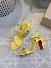 Christian Louboutin Atmospheria leather courts - Height: 8.5cm - 3