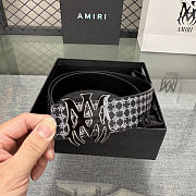 AMIRI MA QUAD 4CM ENAMEL BELT - 2