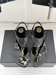 YSL Flat sandals Black  - 3