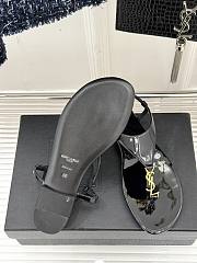 YSL Flat sandals Black  - 2