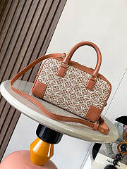 Loewe Amazona 23 Bag Brown Leather - size: 23x10x15cm - 3