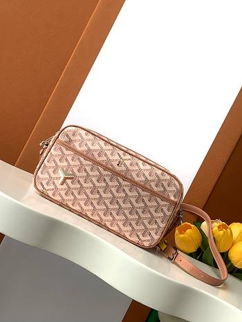GOYARD Goyardine Sac Cap Vert Pink - size: 23X8X14cm 