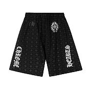 Chrome Hearts Sanskrit Printed Casual Shorts Black - 1
