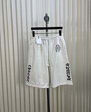 Chrome Hearts Sanskrit Printed Casual Shorts White - 1