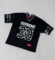Supreme Bandana Football T-shirt Black - 1