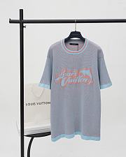 LV new dolphin wool short-sleeved T-shirt - 1